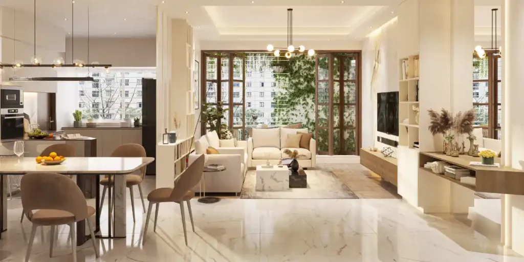 Modern interior design trends 2025 in Delhi NCR featuring stylish living spaces by SDINC